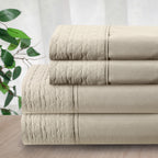 Quilted 4-Piece Sheet Set, Premium Hotel Quality