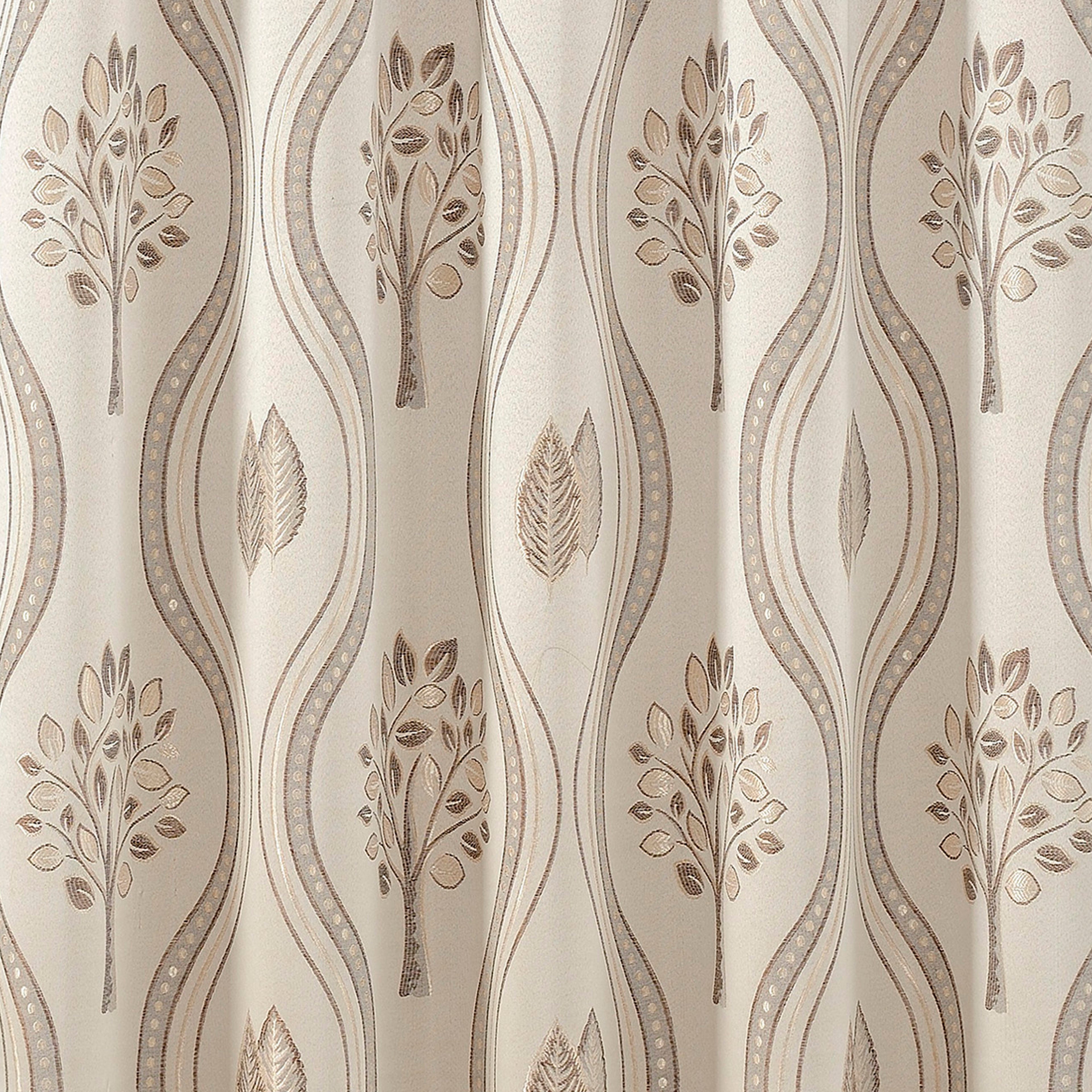 Set of 2 Aurora Curtain Panels- Attached Valance - Rod Pocket- 54" W x 84" L