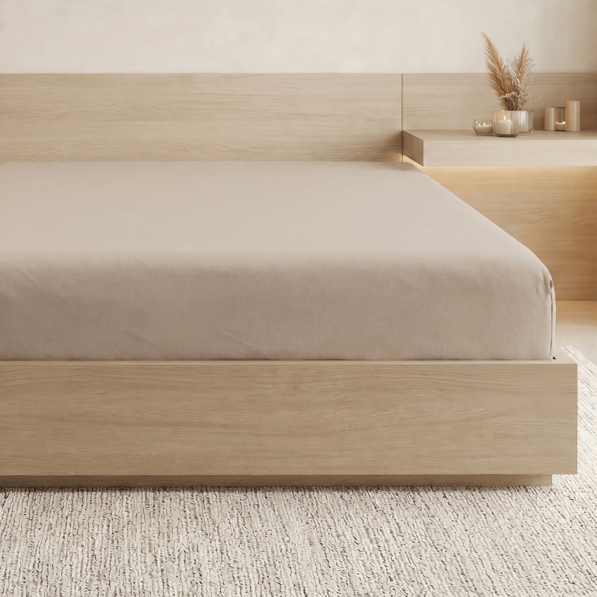 Essential 1 Piece Solid Fitted Sheet - All Around Elastic