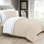 3-Piece Greek Embroidered Duvet Cover Set