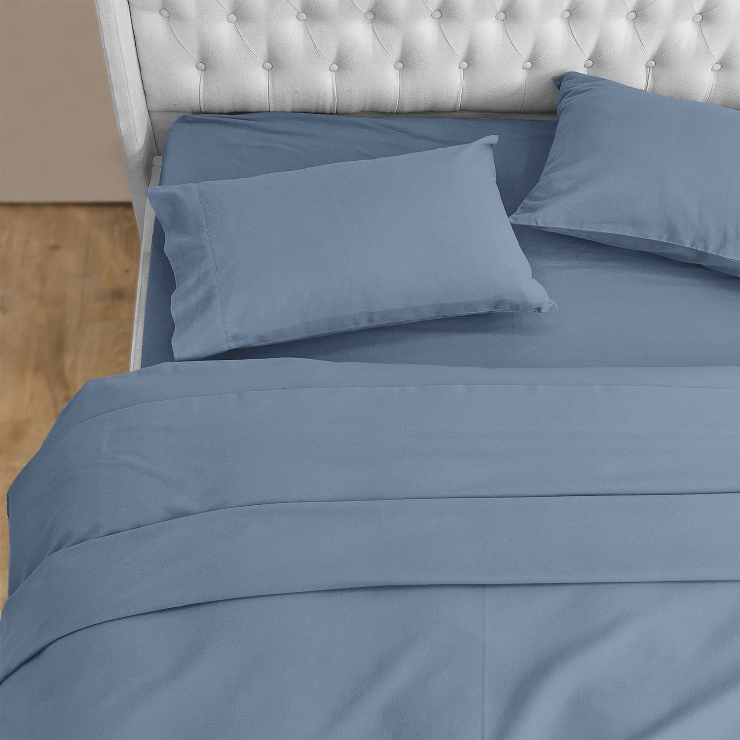 4-Piece Cotton Flannel Sheet Set - 100% Turkish Cotton