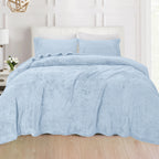 4-Piece Velvet Plush Flannel Sheet Set