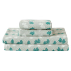 4-Piece Holiday Cotton Flannel Sheet Set - 100% Turkish Cotton