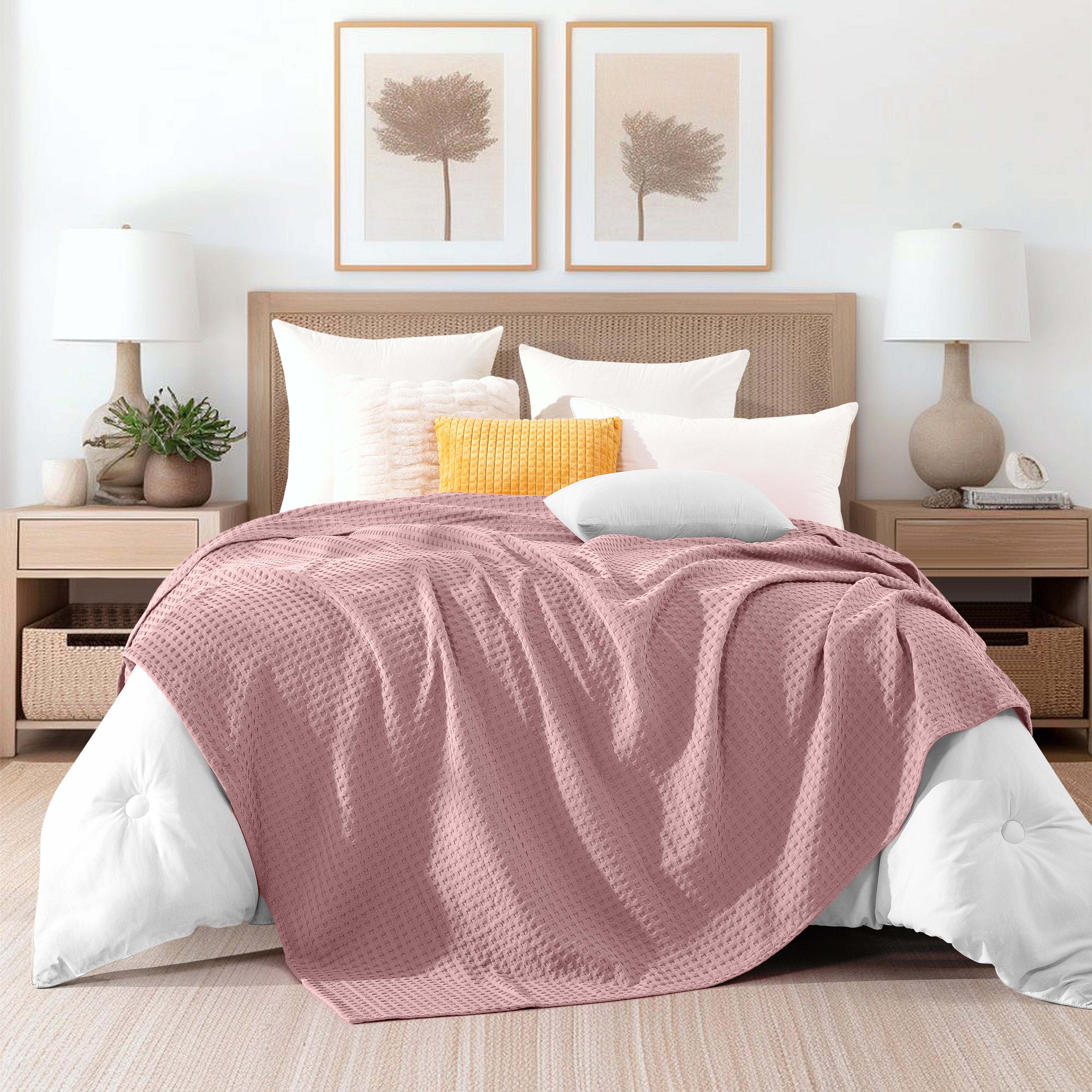 Cotton Waffle Blanket
