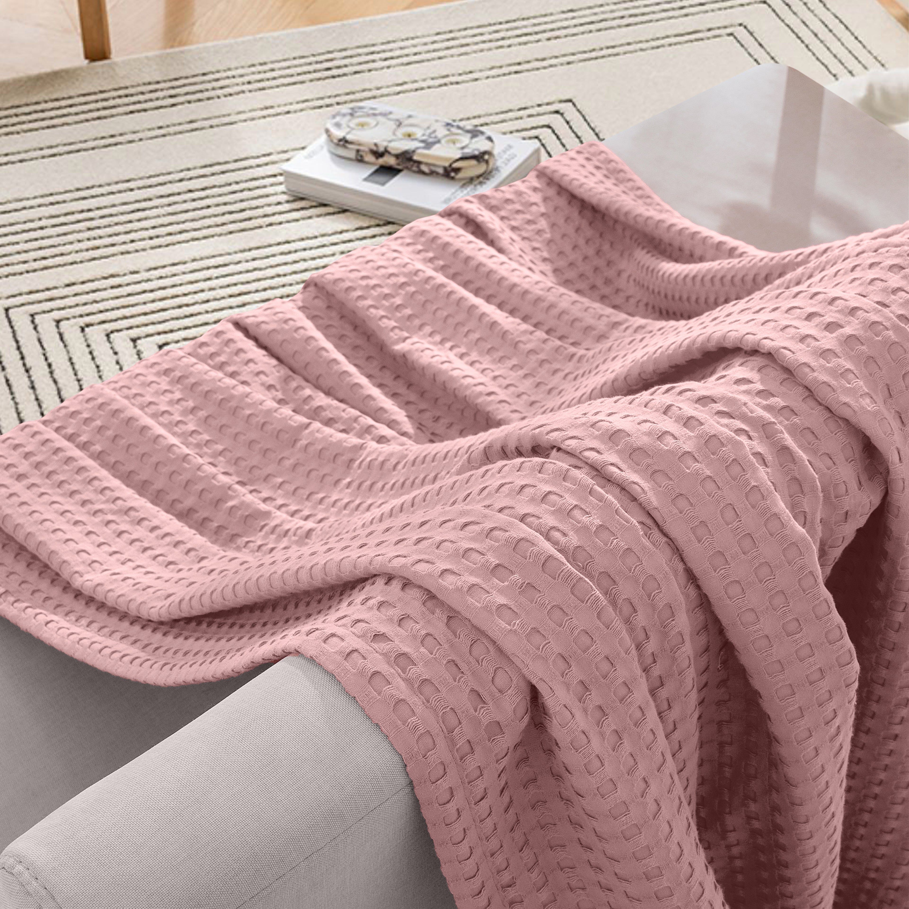 Cotton Waffle Blanket