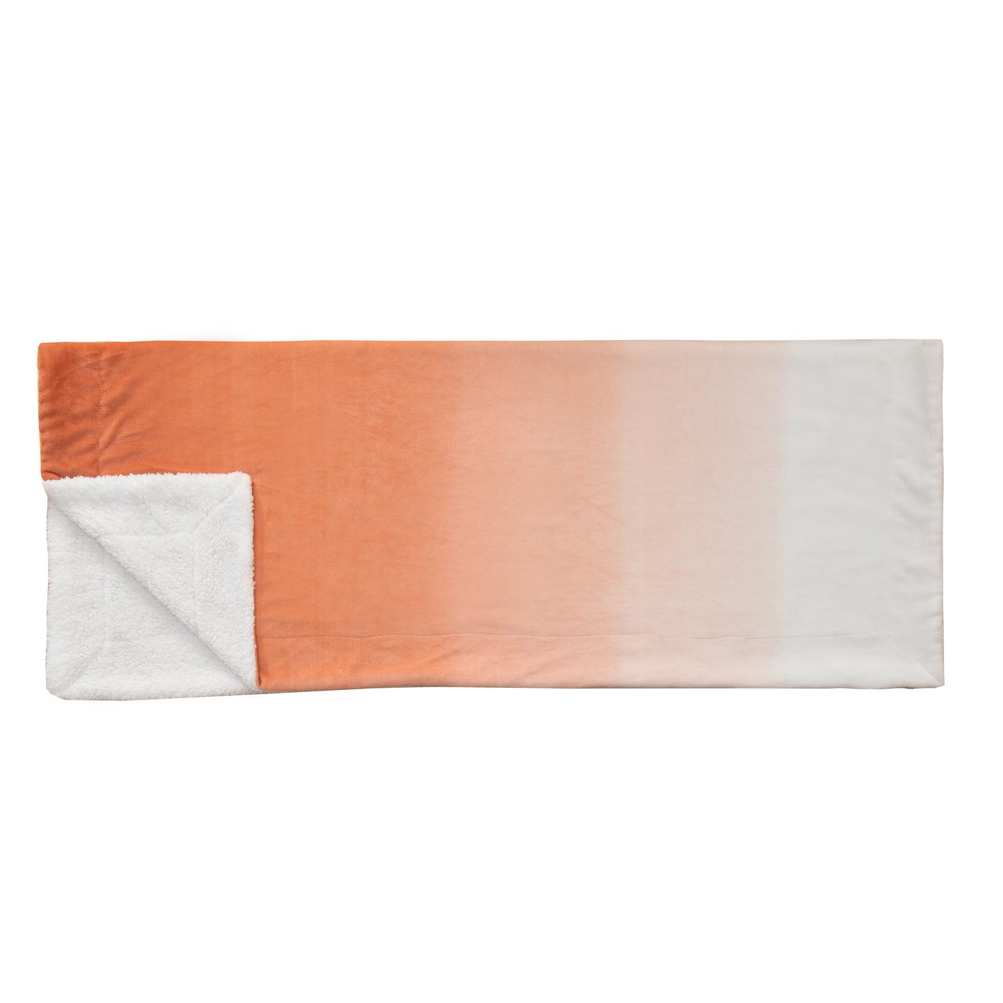 Elegant Comfort Ombre Printed - Sherpa Backed Plush Throw Blankets - 50 x 60 inches