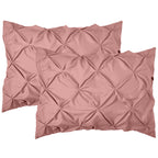 8-Piece Pintuck Pinch Pleated Comforter Set - Includes 4-Piece Sheet Set with Double Sided Storage Pockets