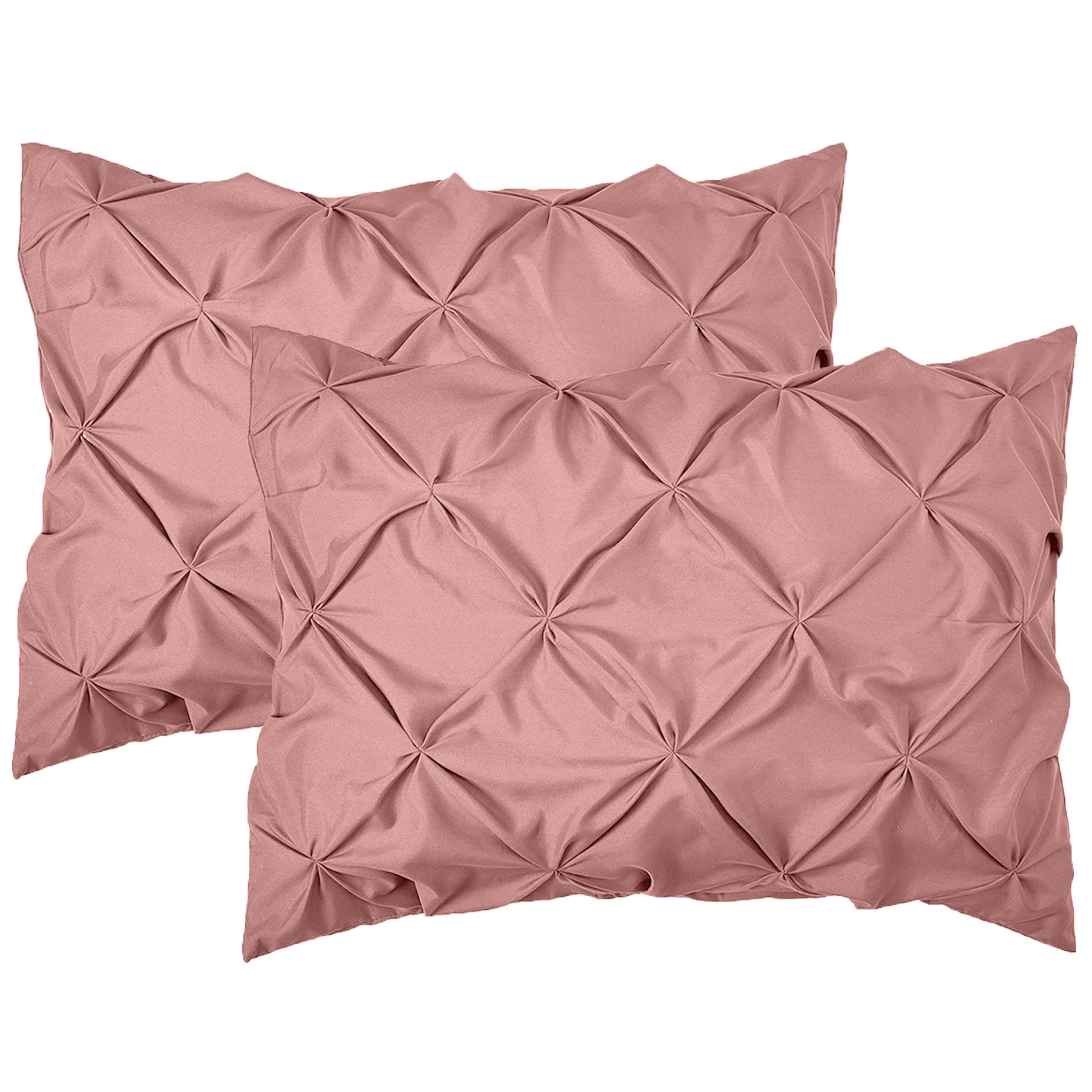 8-Piece Pintuck Pinch Pleated Comforter Set - Includes 4-Piece Sheet Set with Double Sided Storage Pockets