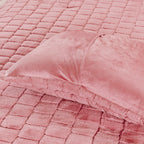 Fluffy 3-Piece Faux Rabbit Fur Comforter Set