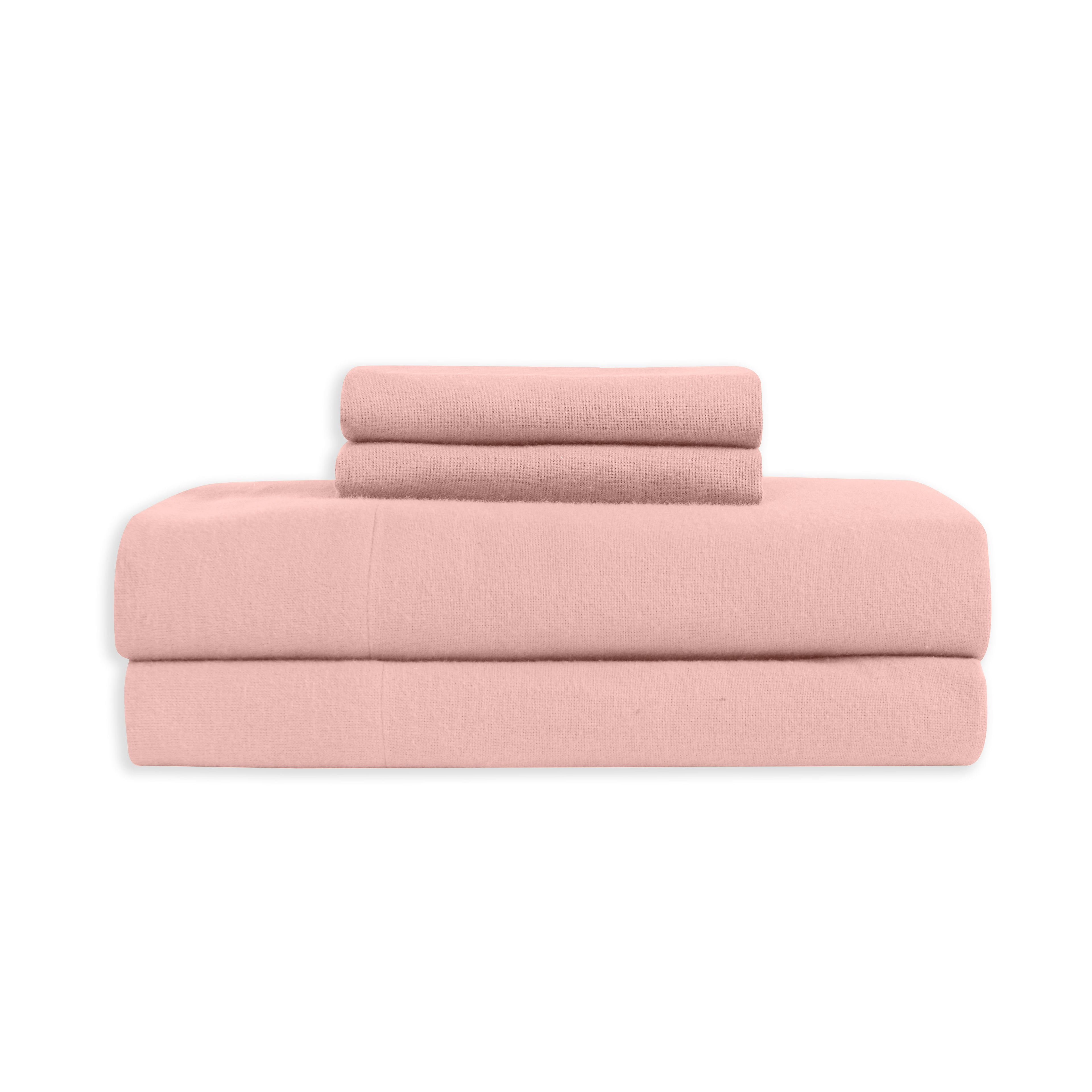 4-Piece Cotton Flannel Sheet Set - 100% Turkish Cotton