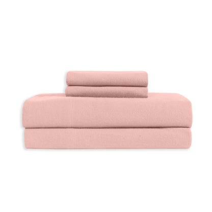 Elegant Comfort 4-Piece Cotton Flannel Sheet Set - 100% Turkish Cotton