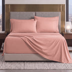 Extra deep Pocket 3 Line Embroidery, 6-Piece Sheet Set