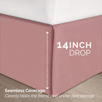 8-Piece Pintuck Pinch Pleated Comforter Set - Includes 4-Piece Sheet Set with Double Sided Storage Pockets