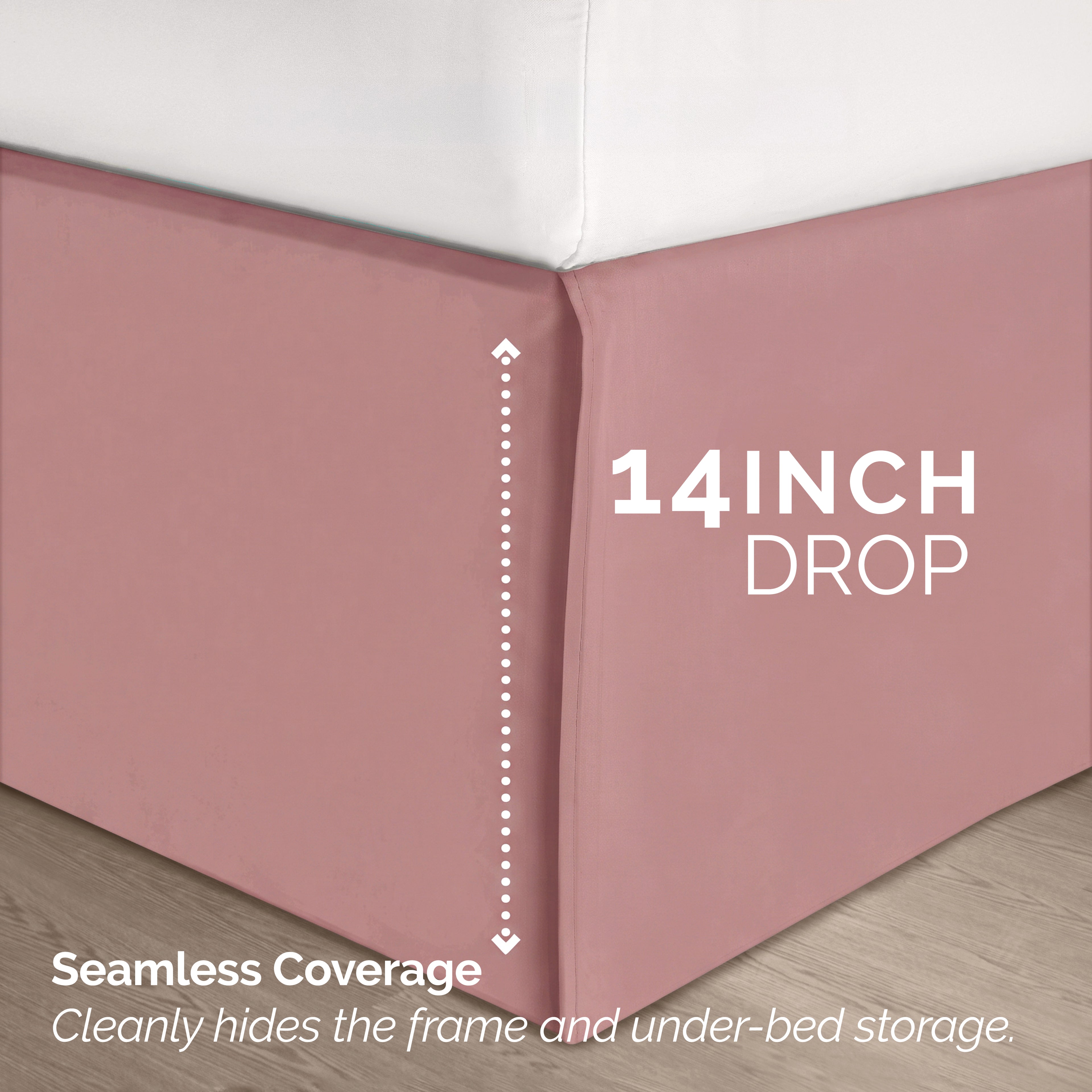 8-Piece Pintuck Pinch Pleated Comforter Set - Includes 4-Piece Sheet Set with Double Sided Storage Pockets
