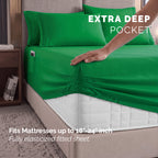 Extra deep Pocket 3 Line Embroidery, 6-Piece Sheet Set