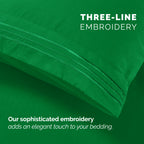 Extra deep Pocket 3 Line Embroidery, 6-Piece Sheet Set