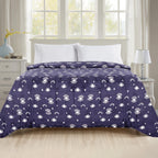 Printed Bed or Oversized Couch Blanket - Lightweight for All Season Warmth