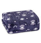 Printed Bed or Oversized Couch Blanket - Lightweight for All Season Warmth