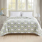 Printed Bed or Oversized Couch Blanket - Lightweight for All Season Warmth