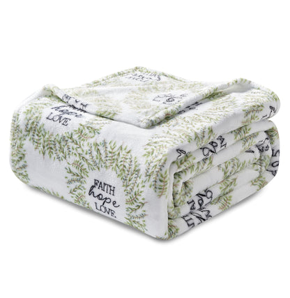 Elegant Comfort Printed Bed or Oversized Couch Blanket - Lightweight for All Season Warmth