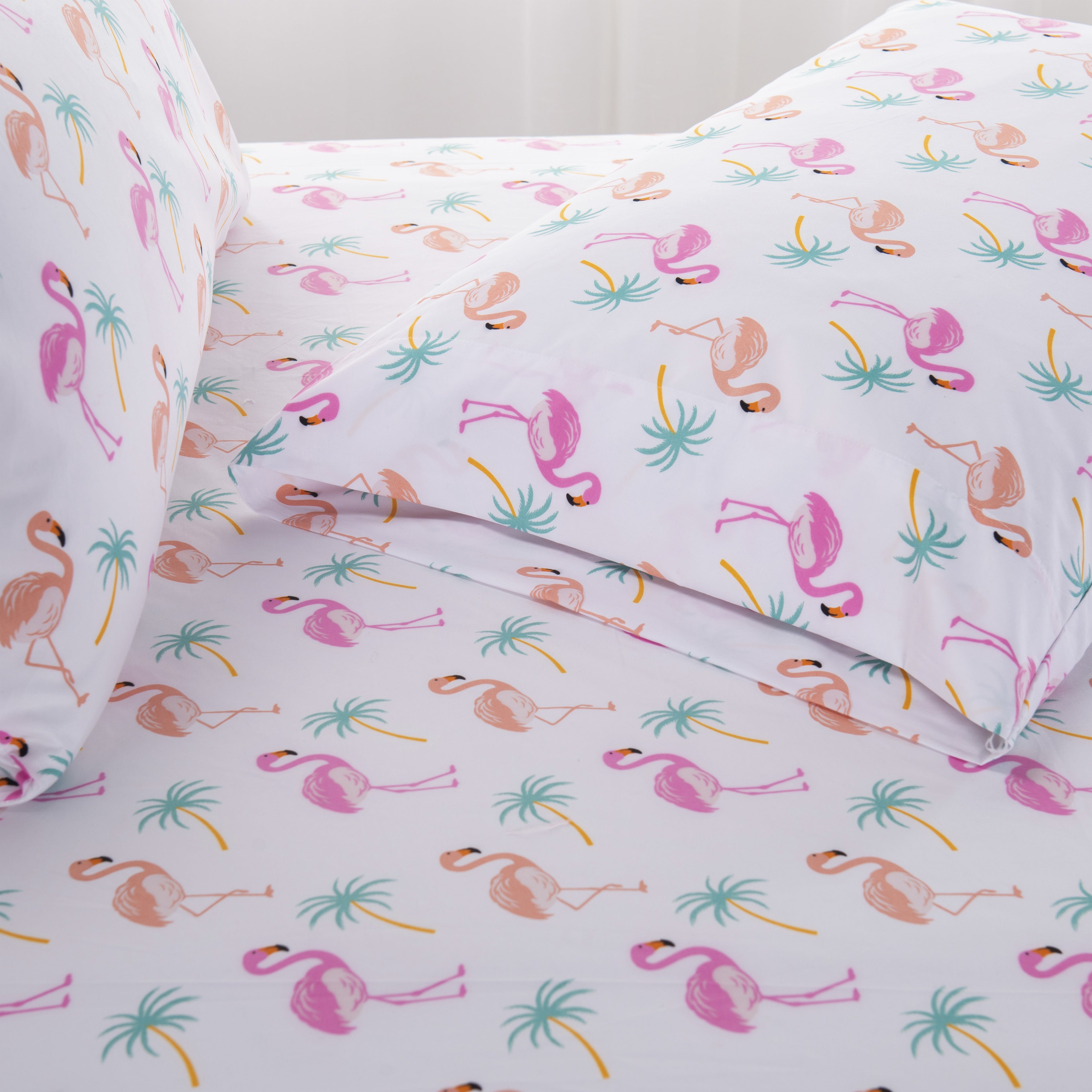 6-Piece Tropical Pattern Bed Sheet Set - Soft as a Hotel Premium Quality