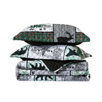 3-Piece Patch Plaid Quilted Reversible Bedspread Coverlet Set