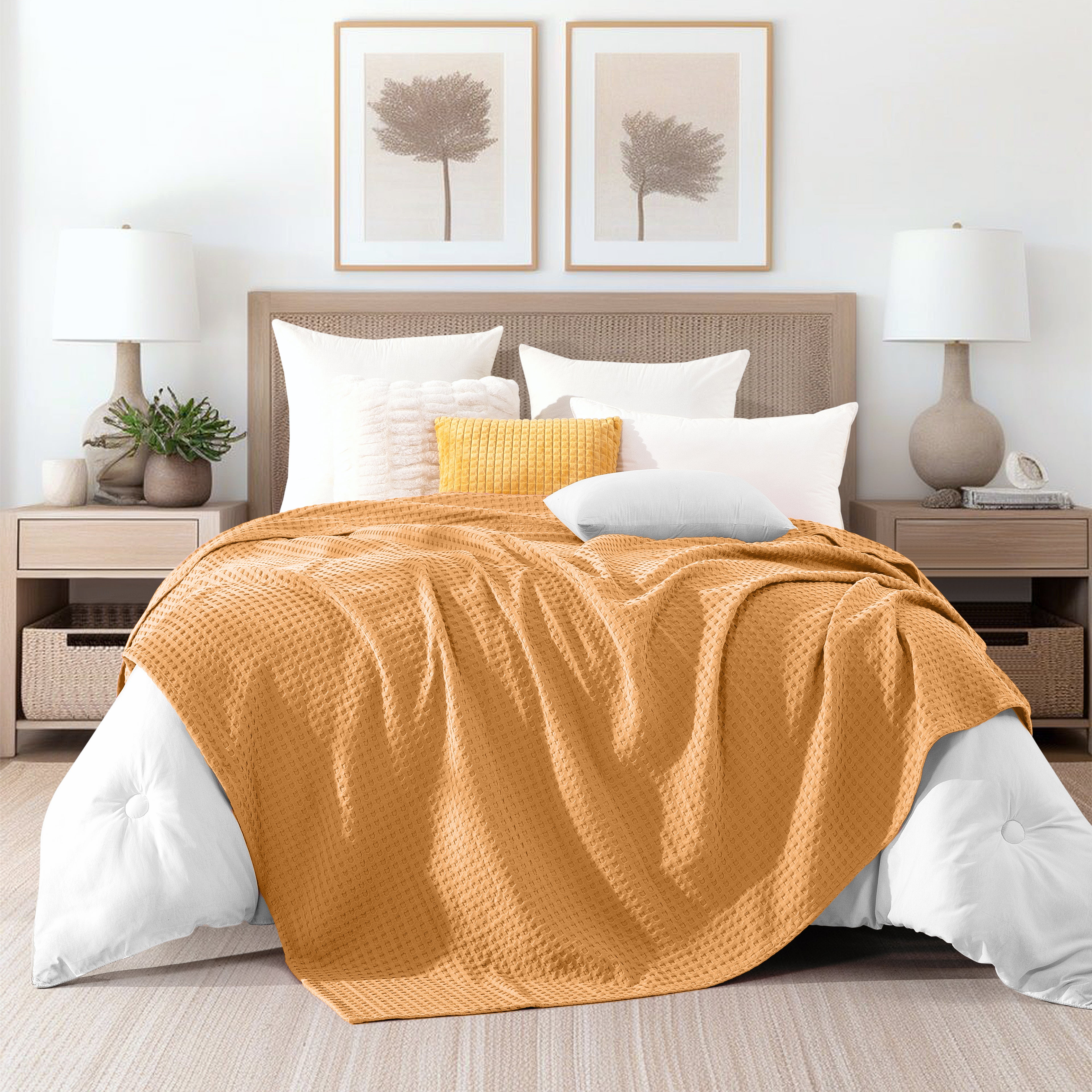 Cotton Waffle Blanket