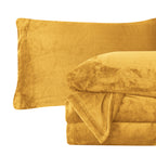 4-Piece Velvet Plush Flannel Sheet Set