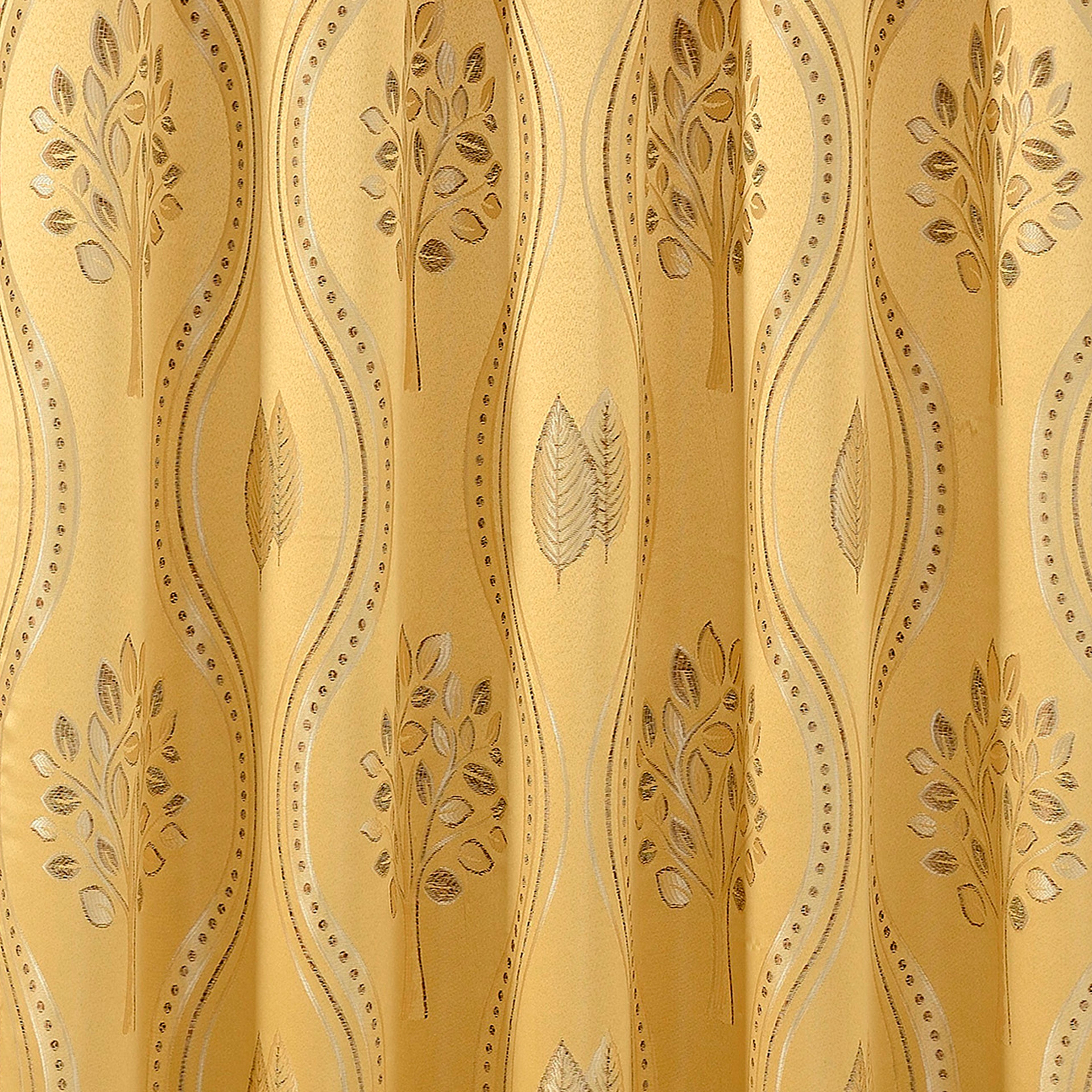 Set of 2 Aurora Curtain Panels- Attached Valance - Rod Pocket- 54" W x 84" L