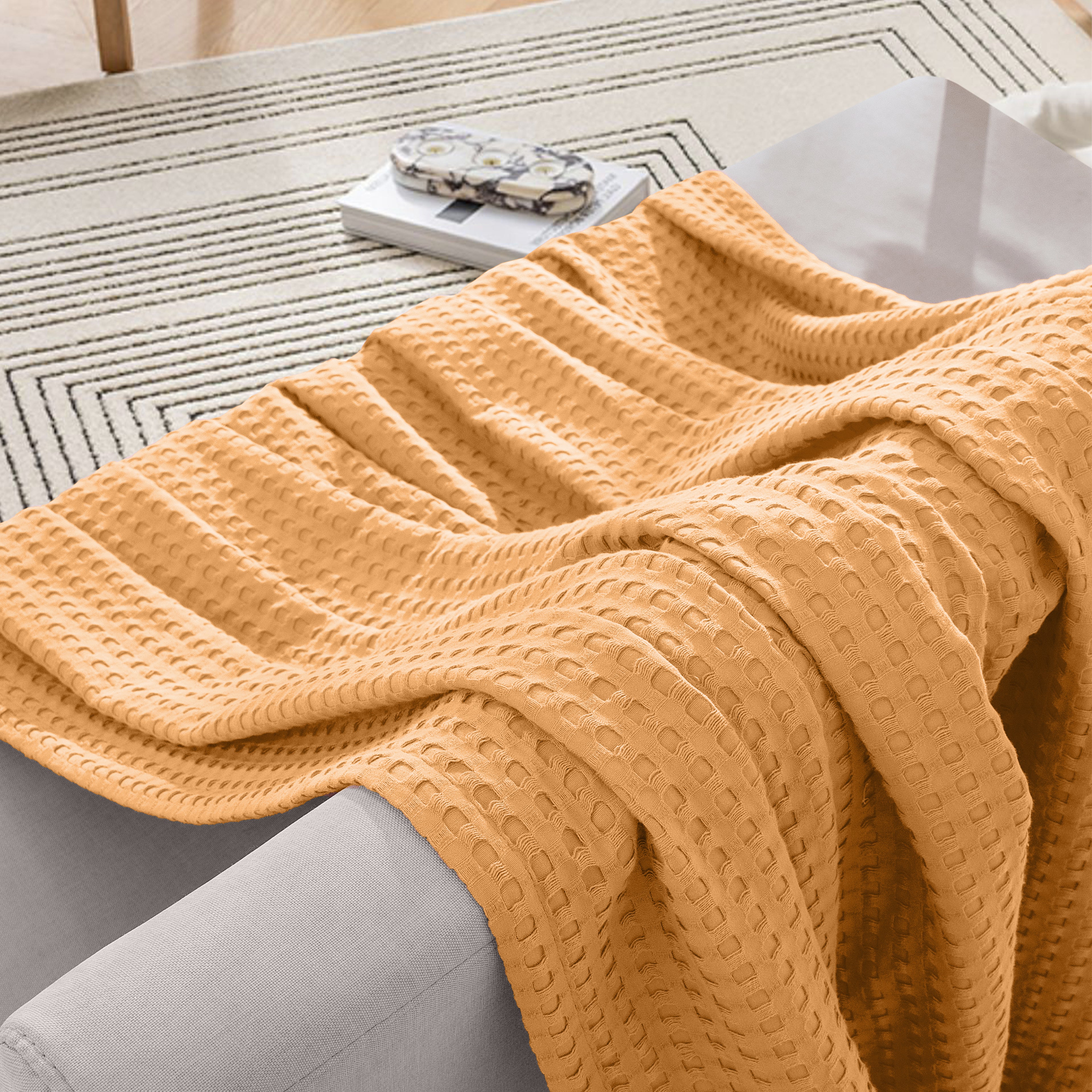 Cotton Waffle Blanket