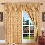 Set of 2 Penelope Jacquard Look Curtain Panels - 54" W x 84" L