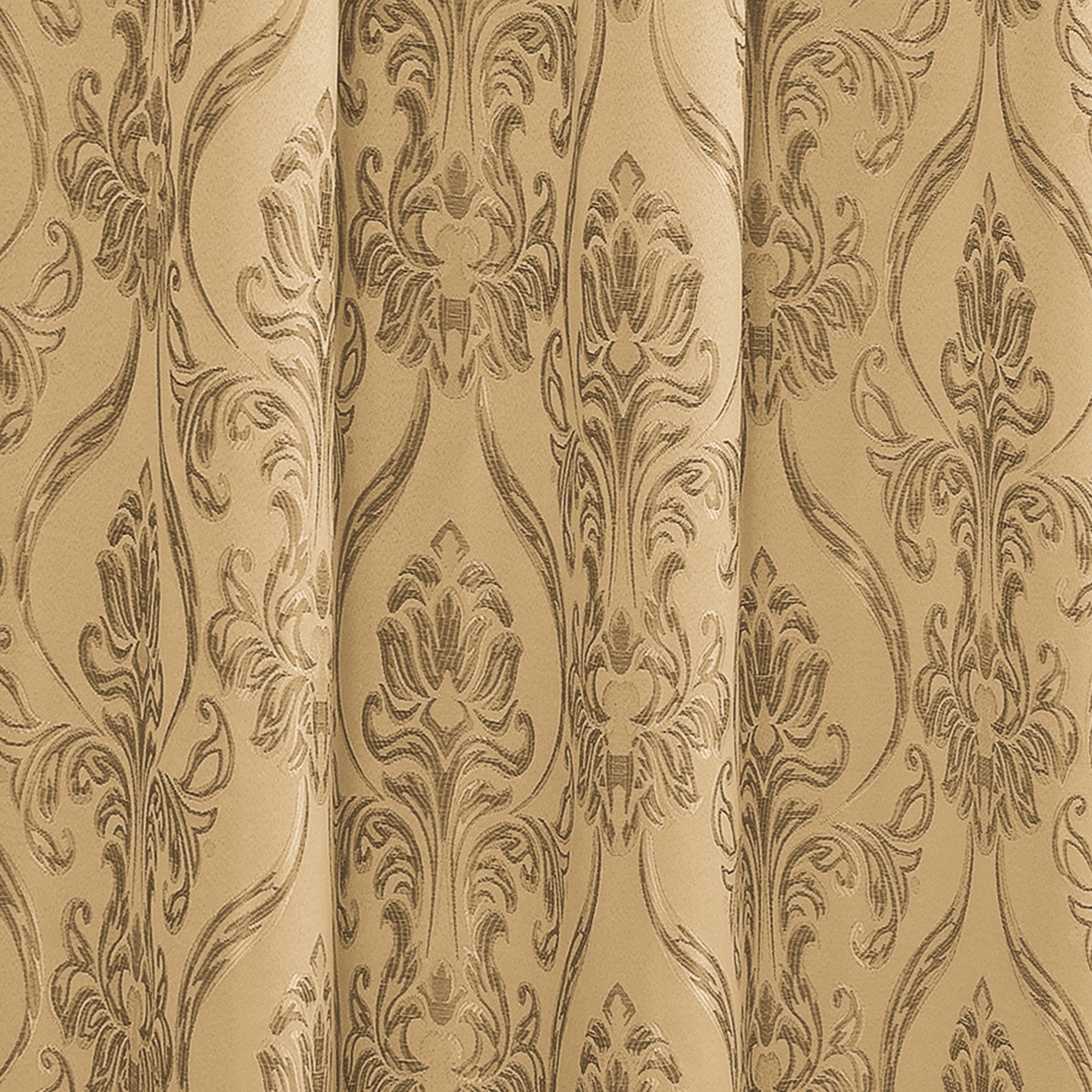 Set of 2 Penelope Jacquard Look Curtain Panels - 54" W x 84" L