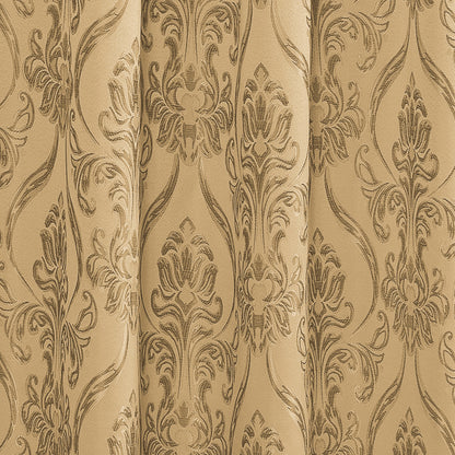 Elegant Comfort Set of 2 Penelope Jacquard Look Curtain Panels - 54" W x 84" L
