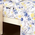 6-Piece Floral and Stripe Pattern Sheet Set - Soft as a Hotel Premium Quality Bedding