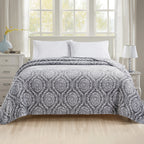 Printed Bed or Oversized Couch Blanket - Lightweight for All Season Warmth