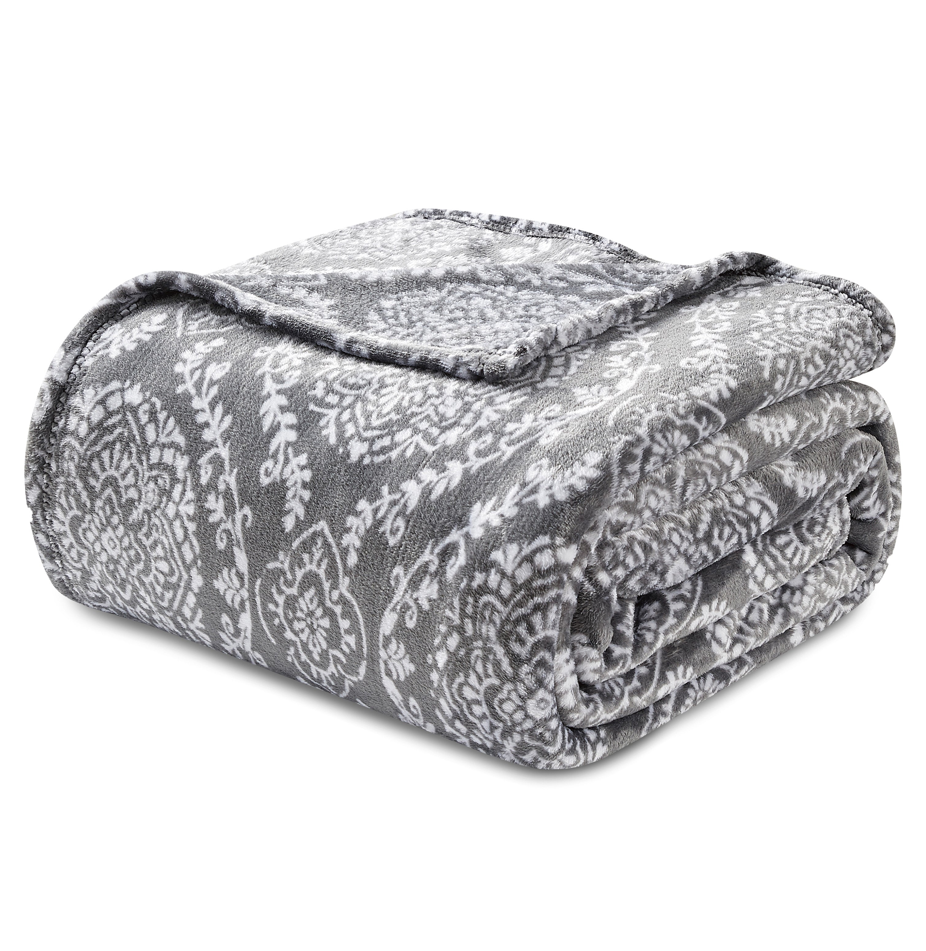 Printed Bed or Oversized Couch Blanket - Lightweight for All Season Warmth