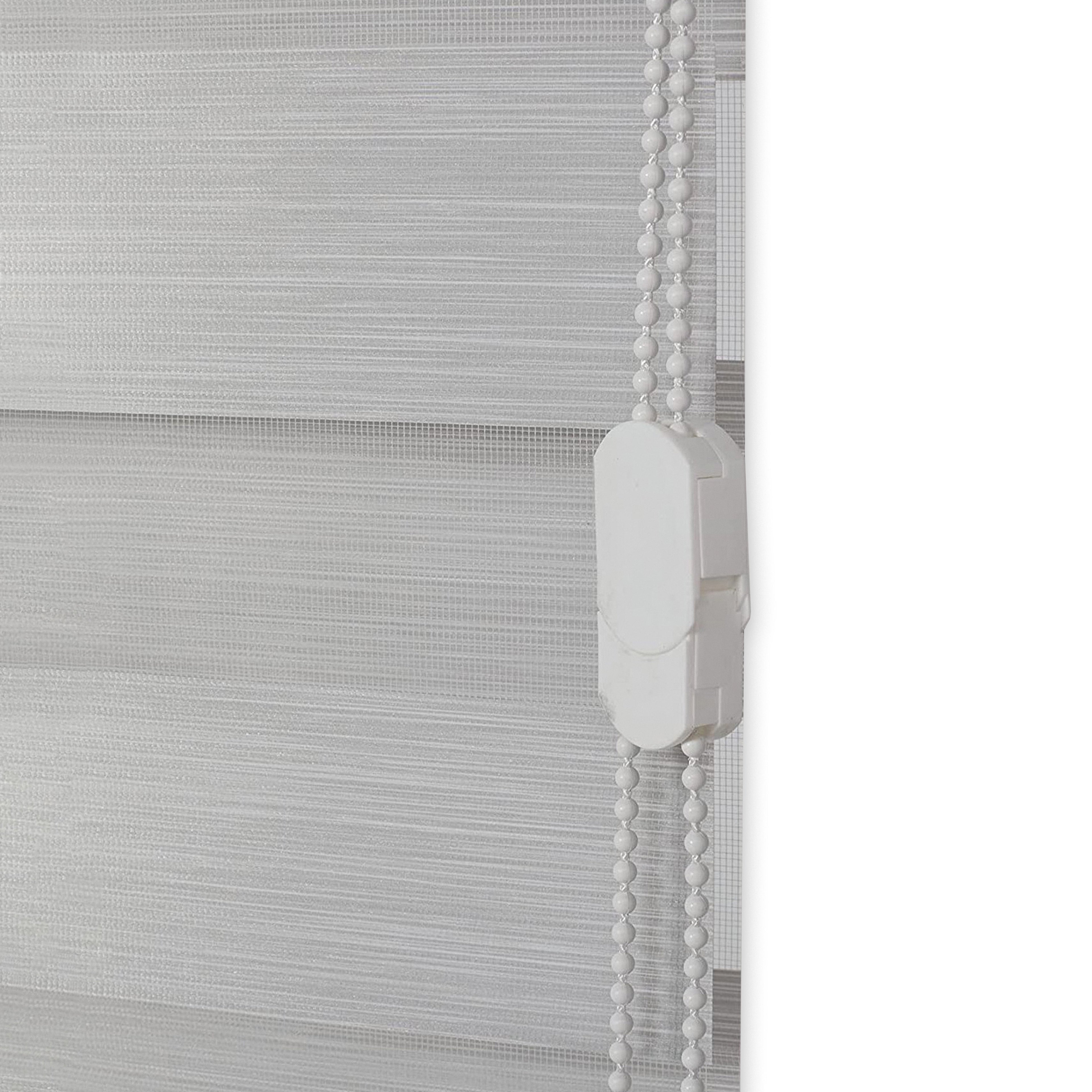 Corded Zebra Blinds, Dual Layer Window Treatments Sheer Light Control