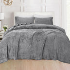 4-Piece Velvet Plush Flannel Sheet Set