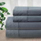 Quilted 4-Piece Sheet Set, Premium Hotel Quality