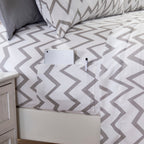 6-Piece Chevron Pattern - Soft as a Hotel Premium Quality Sheet Set