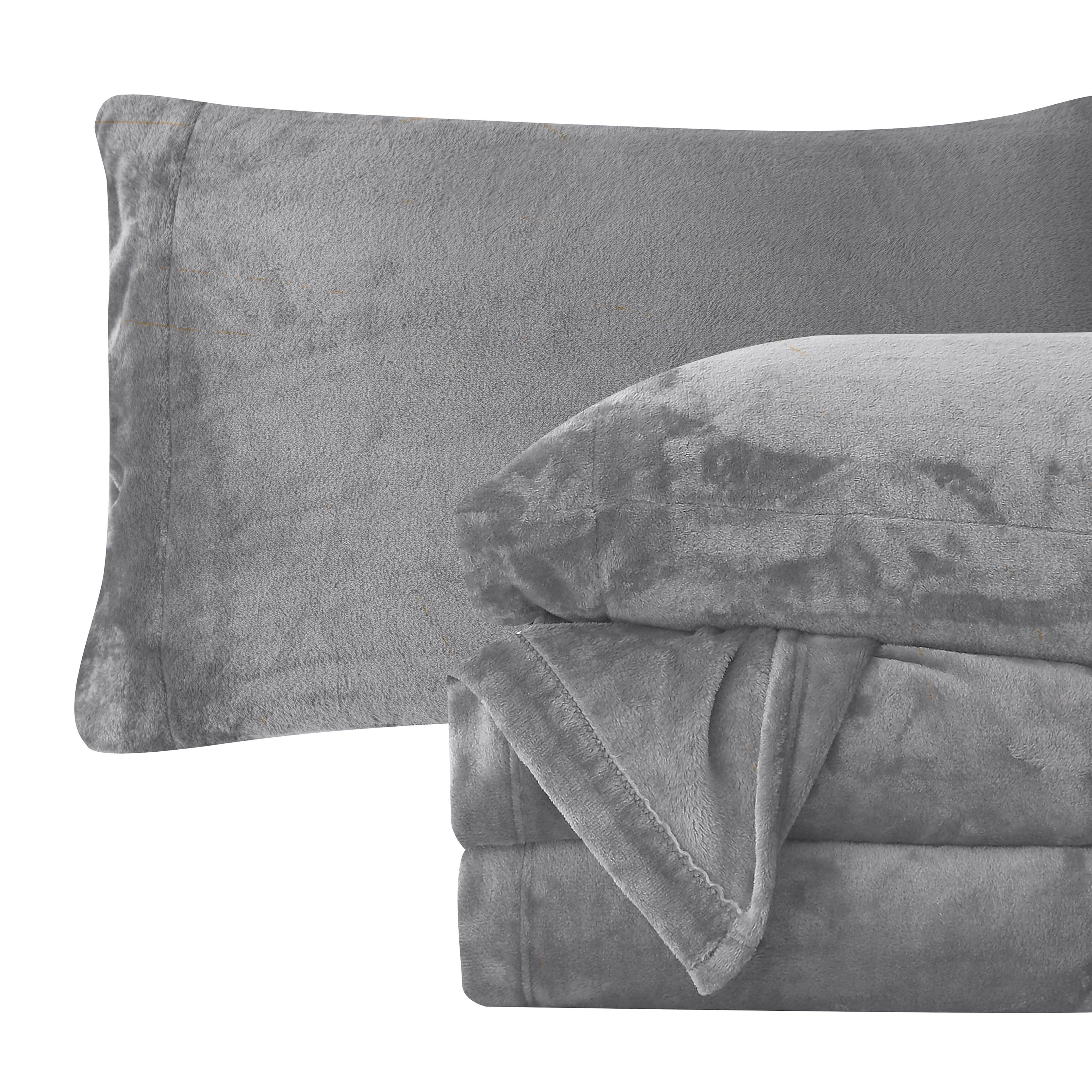 4-Piece Velvet Plush Flannel Sheet Set