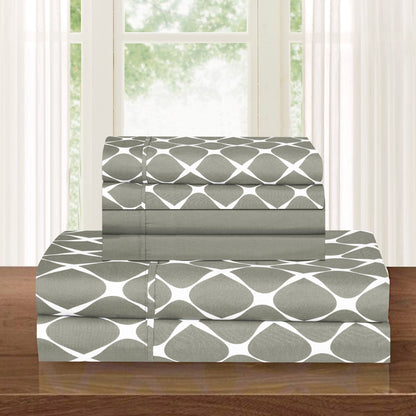 Elegant Comfort 6-Piece Bloomingdale Sheet Set - Comparable to a Hotel Premium Quality