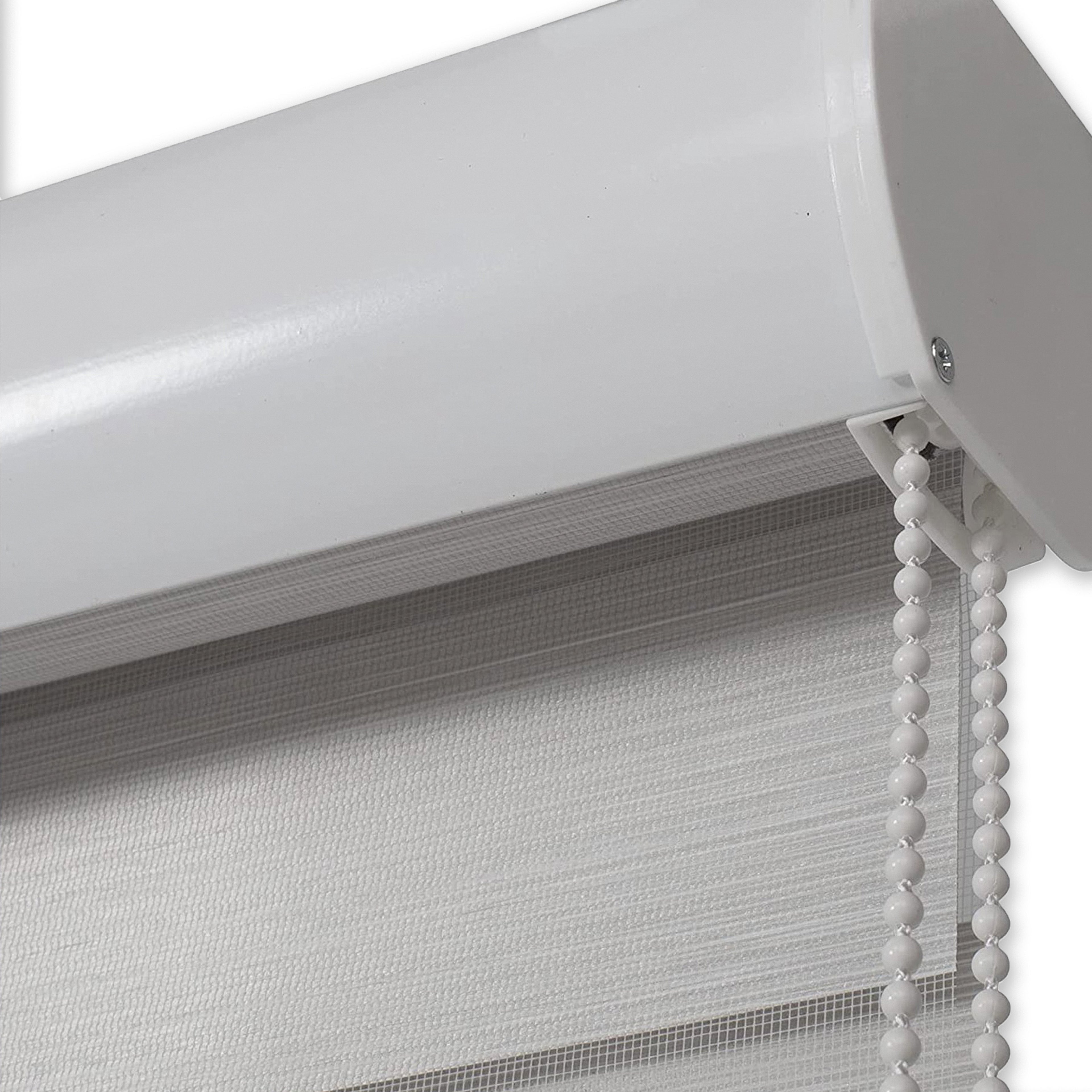 Corded Zebra Blinds, Dual Layer Window Treatments Sheer Light Control