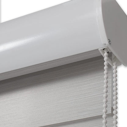 Elegant Comfort Corded Zebra Blinds, Dual Layer Window Treatments Sheer Light Control