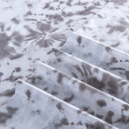 Elegant Comfort 6-Piece Colorful Tie Dye Pattern Sheet Set - Soft as a Hotel Premium Quality Bedding