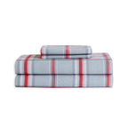 Flannel Plaid - 100% Turkish Cotton Flannel, 4-Piece Flannel Sheet Set