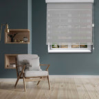 Corded Zebra Blinds, Dual Layer Window Treatments Sheer Light Control