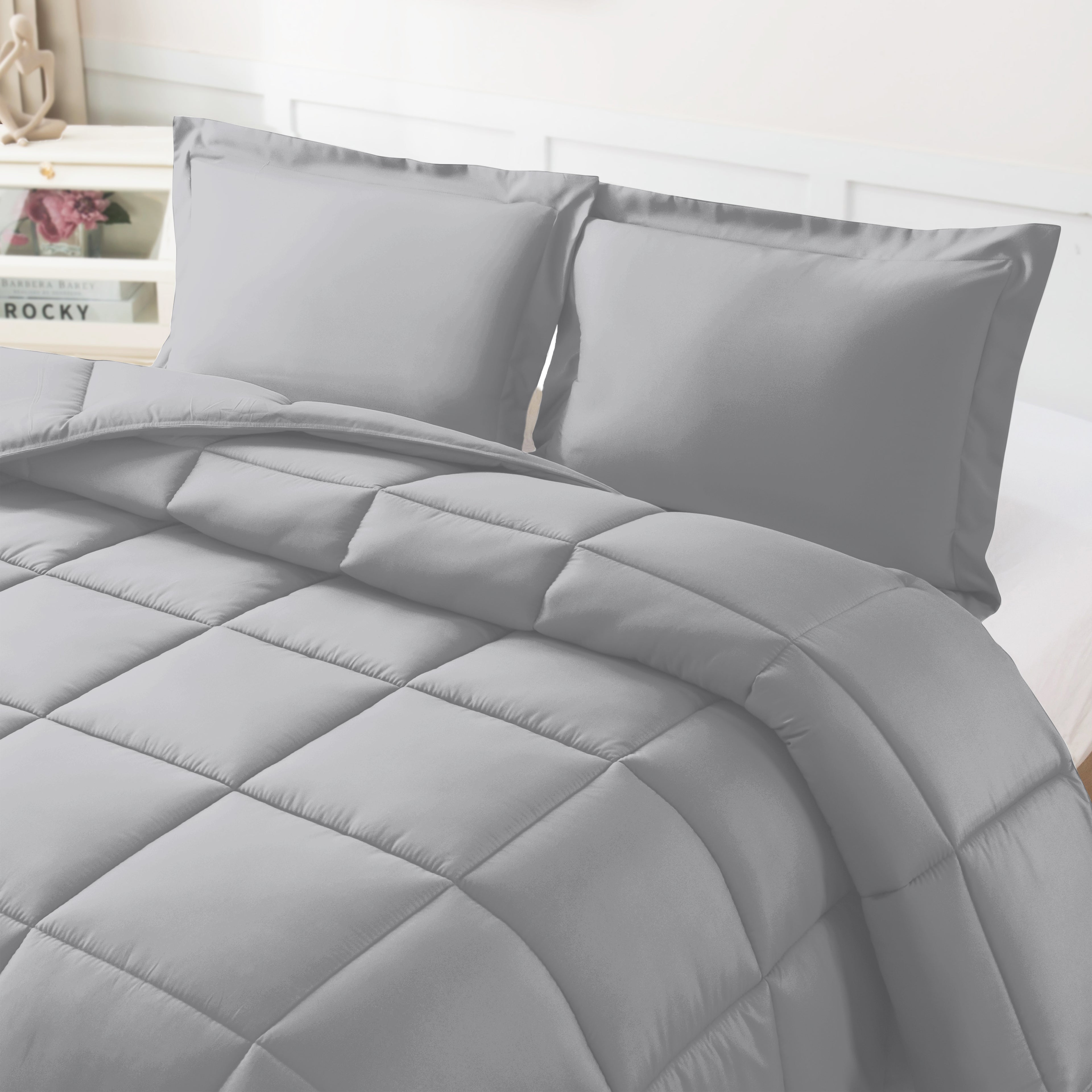 3 Piece Cotton Comforter - Down Alternative Hotel Premium Quality