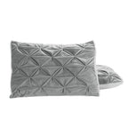 3-Piece Pinch Pleated Micro-Suede Reversible Sherpa - Comforter Set