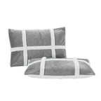 3-Piece Stripe Micro-Suede Reversible Sherpa - Comforter Set